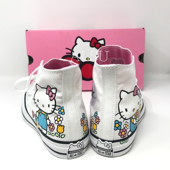 Converse & Hello Kitty Ctas Canvas 29F HI White W - Picture 2 of 7